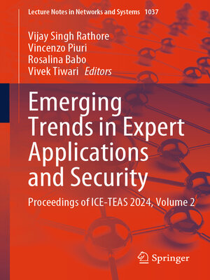 cover image of Emerging Trends in Expert Applications and Security